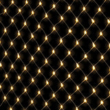 Magical 3Mx2M Warm White LED Net Fairy Lights - 504 Bulbs, 8 Modes, Solar Powered - Side View