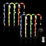 Jingle Jollys 8 PCS Christmas Lights Path Ground Light Garden Decorations 72 LED - Side View