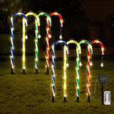 Jingle Jollys 8 PCS Christmas Lights Path Ground Light Garden Decorations 72 LED - Close-Up Angle