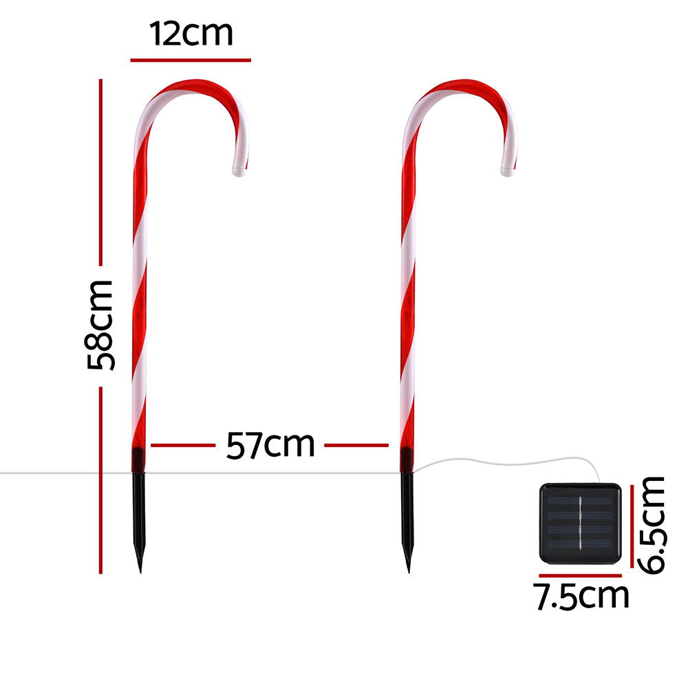 Jingle Jollys 6-Piece Warm-White LED Christmas Path Lights for Festive Illumination