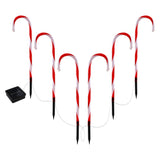 Jingle Jollys 6-Piece Warm-White LED Christmas Path Lights for Festive Illumination - Side View