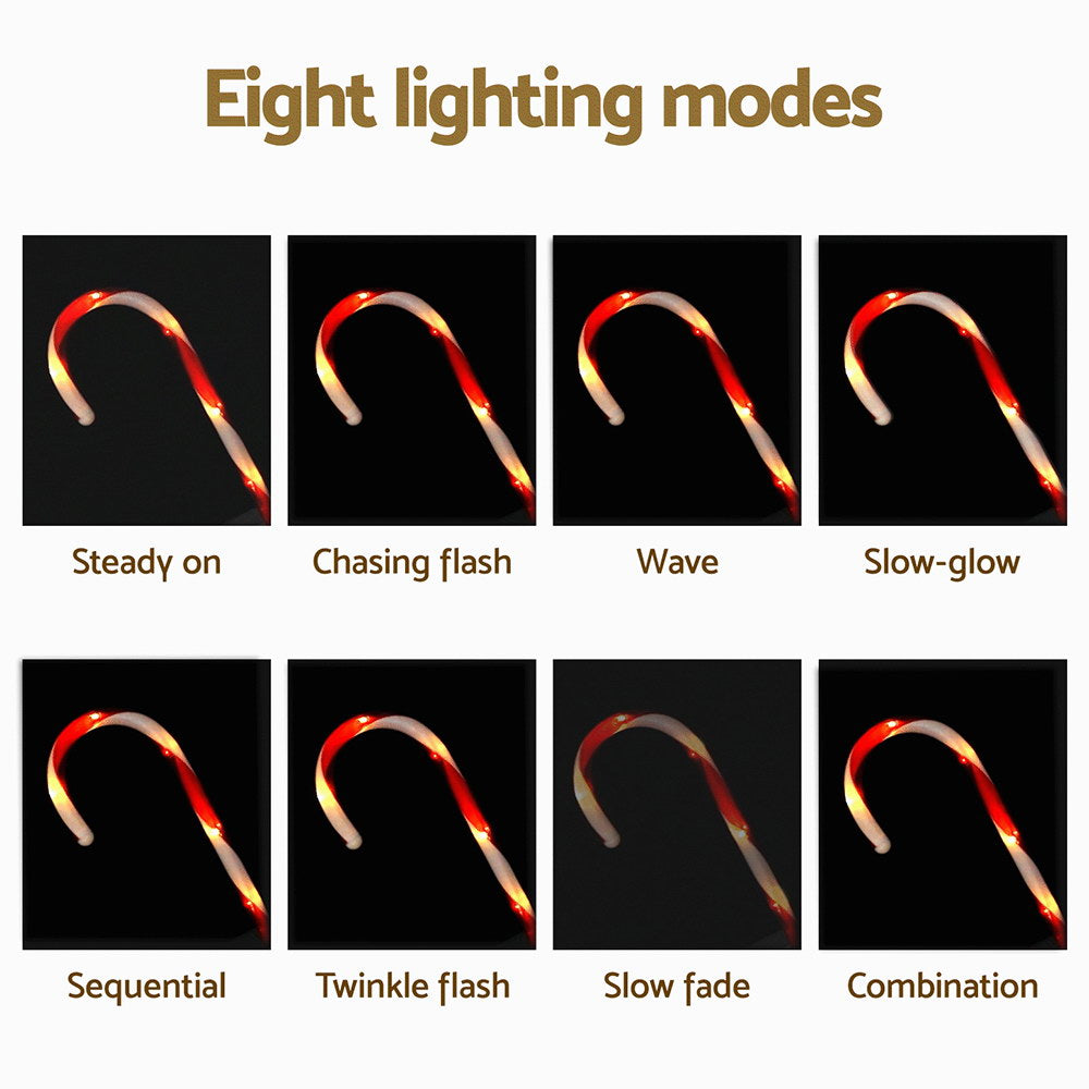 Jingle Jollys 6-Piece Warm-White LED Christmas Path Lights for Festive Illumination