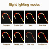 Jingle Jollys 6-Piece Warm-White LED Christmas Path Lights for Festive Illumination - Rear View