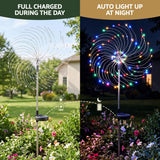 Jingle Jollys 4 Pack Christmas Path Lights Solar Firework Garden Decoration Multicolour - 45-Degree Angle
