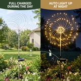 Jingle Jollys 4 Pack Christmas Lights Solar Firework Outdoor Garden Lights DIY Decoration Warm White