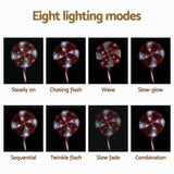 4 PCS Christmas Lights Path Ground Light Garden Decoration 112 LED Jingle Jollys - Rear View