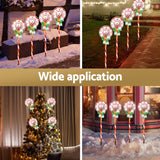 4 PCS Christmas Lights Path Ground Light Garden Decorations 68 LED Jingle Jollys - 45-Degree Angle