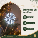 Jingle Jollys 4 Pack Christmas Lights Path Lights Garden Decoration Outdoor Pathway Lighting - Front View