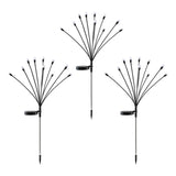 Jingle Jollys Christmas Lights Solar Firefly Lights Garden Decoration Path Lights Multicolour 3 Pack - Extra Image