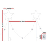 Jingle Jollys 4 PCS Christmas Lights Path Ground Light Garden Decorations 144 LED - Front View