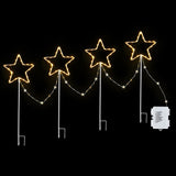 Jingle Jollys 4 PCS Christmas Lights Path Ground Light Garden Decorations 144 LED - Side View