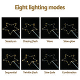 Jingle Jollys 4 PCS Christmas Lights Path Ground Light Garden Decorations 144 LED - Rear View