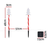 25 LED 5 PCS Christmas Lights Path Ground Light Garden Decorations Jingle Jollys - Front View