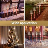 25 LED 5 PCS Christmas Lights Path Ground Light Garden Decorations Jingle Jollys - 45-Degree Angle