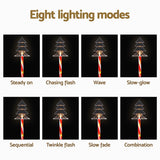 25 LED 5 PCS Christmas Lights Path Ground Light Garden Decorations Jingle Jollys - Rear View