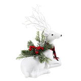 Elegant Sparkling Christmas Reindeer Decoration - 32cm Festive Ornament - Side View