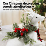 Elegant Sparkling Christmas Reindeer Decoration - 32cm Festive Ornament - Rear View