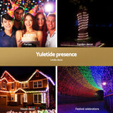 20M Colorful LED Christmas String Lights - Jingle Jollys Decorative Rope Lighting - Top-Down View