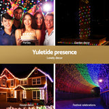 Jingle Jollys 30M Christmas Lights String Rope Light Decoration 300 LED Colorful - 45-Degree Angle