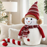 Jingle Jollys Christmas Snowman Handicraft Ornaments Party Decorations 60cm - Close-Up Angle