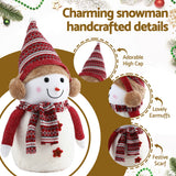 Jingle Jollys Christmas Snowman Handicraft Ornaments Party Decorations 45cm - 45-Degree Angle