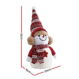 Jingle Jollys Christmas Snowman Handicraft Ornaments Party Decorations 35cm - Front View