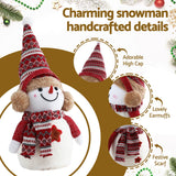 Jingle Jollys Christmas Snowman Handicraft Ornaments Party Decorations 35cm - 45-Degree Angle