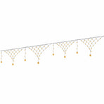 Jingle Jollys Christmas Lights Solar Fairy Lights Warm White Christmas Decorations 4m