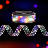 20M Christmas Lights Ribbon Fairy Light 200 LED Colored Jingle Jollys - Rear View
