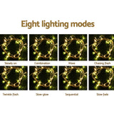 100M Christmas Lights String Fairy Light 500 LED Warm White Jingle Jollys - Top-Down View