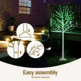Jingle Jollys 1.7M LED Christmas Tree with 120 RGB Lights