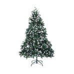 5Ft 150cm Snowy Xmas Tree Pine Cone Decor