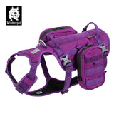 Whinhyepet Military Harness - Purple, M - 45-Degree Angle
