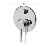 Chrome Shower Mixer Valves Wall Mounted - Top-Down View