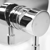 Chrome Shower Mixer Valves Wall Mounted - Front View