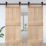 Door NARVIK Natural 95 x 210 cm Solid Pine Wood