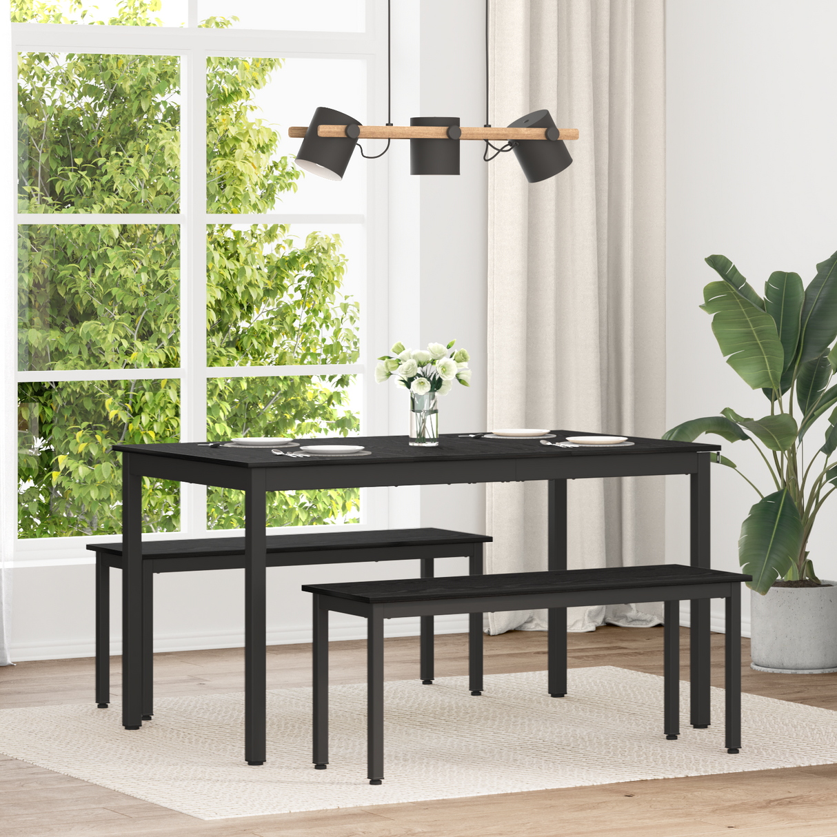 Dining Tables 140 x 80 x 75 cm METAL