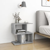 Bedside Cabinets 2 pcs Concrete Grey 50x30x51.5 cm Engineered Wood - Front View