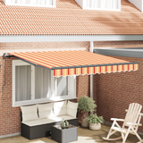 Retractable Awning Yellow and Orange 300 x 250 cm