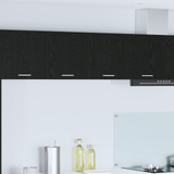 Hanging Cabinet Black Oak 80 x 31 x 40 cm Engineered Wood - Side View