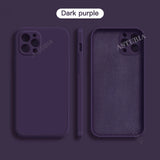 New Plain Neon Liquid Silicone Colorful Soft Case for iPhone 16 15 14 13 12 11 Pro Max Plus Fluorescent Microfiber Pink Cover - Extra Image