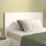 Bed Headboard White 120 cm Engineered Wood - Front View