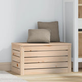 Storage Box 59.5x36.5x33 cm Solid Wood Pine - Side View