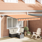 Retractable Awning Yellow and Orange 300 x 250 cm - Front View