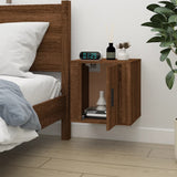 Wall Mounted TV Cabinet Brown Oak 40x34.5x40 cm - Side View