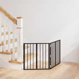 Dog Gate 2 pcs Black 60 x 60 cm Galvanised Steel - Front View