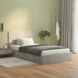 Bed Headboard Concrete Grey 120x1.5x80 cm Engineered Wood - Side View