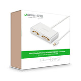 UGREEN 3-in-1 Mini DisplayPort to HDMI&VGA&DVI converter - white (10438) - Side View