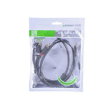 UGREEN 3.5mm male to 2RCA male cable 2M (10510) - Side View
