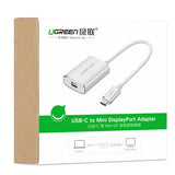 UGREEN USB-C to MIni Display port Adapter (40867) - Front View
